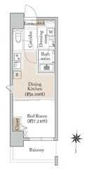 CAVANA錦糸町の物件間取画像